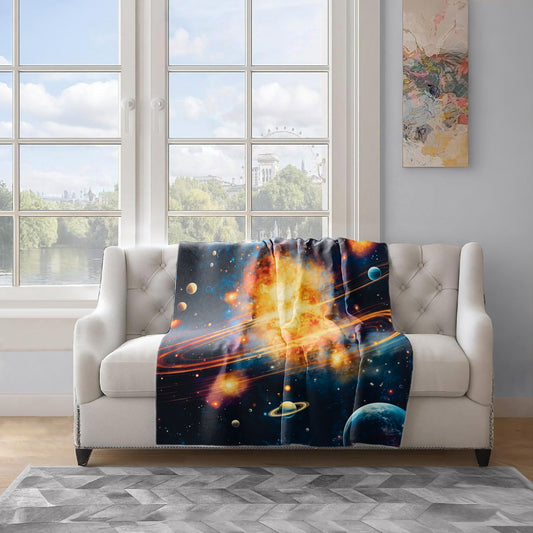 Starry Sky Zooming Light Weight Fleece Blanket