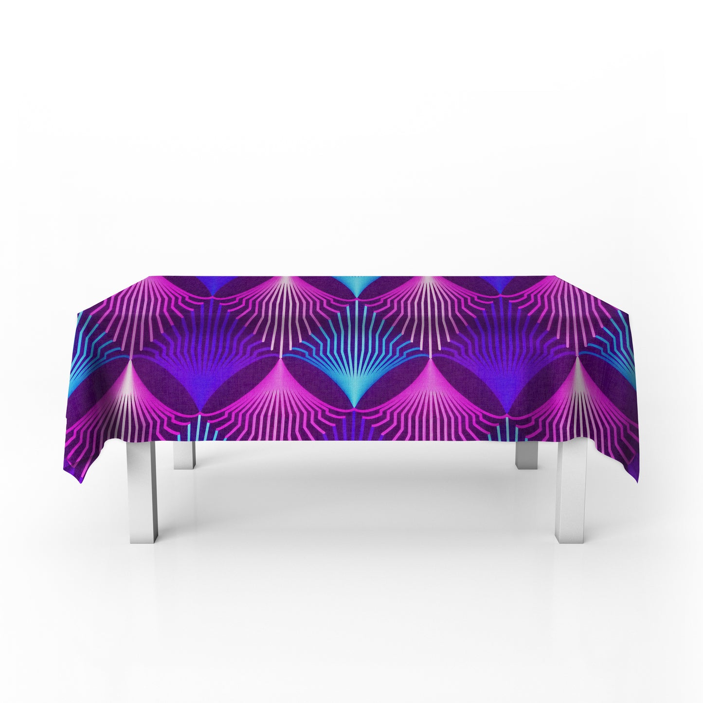 Static Violet Rectangle Tablecloth