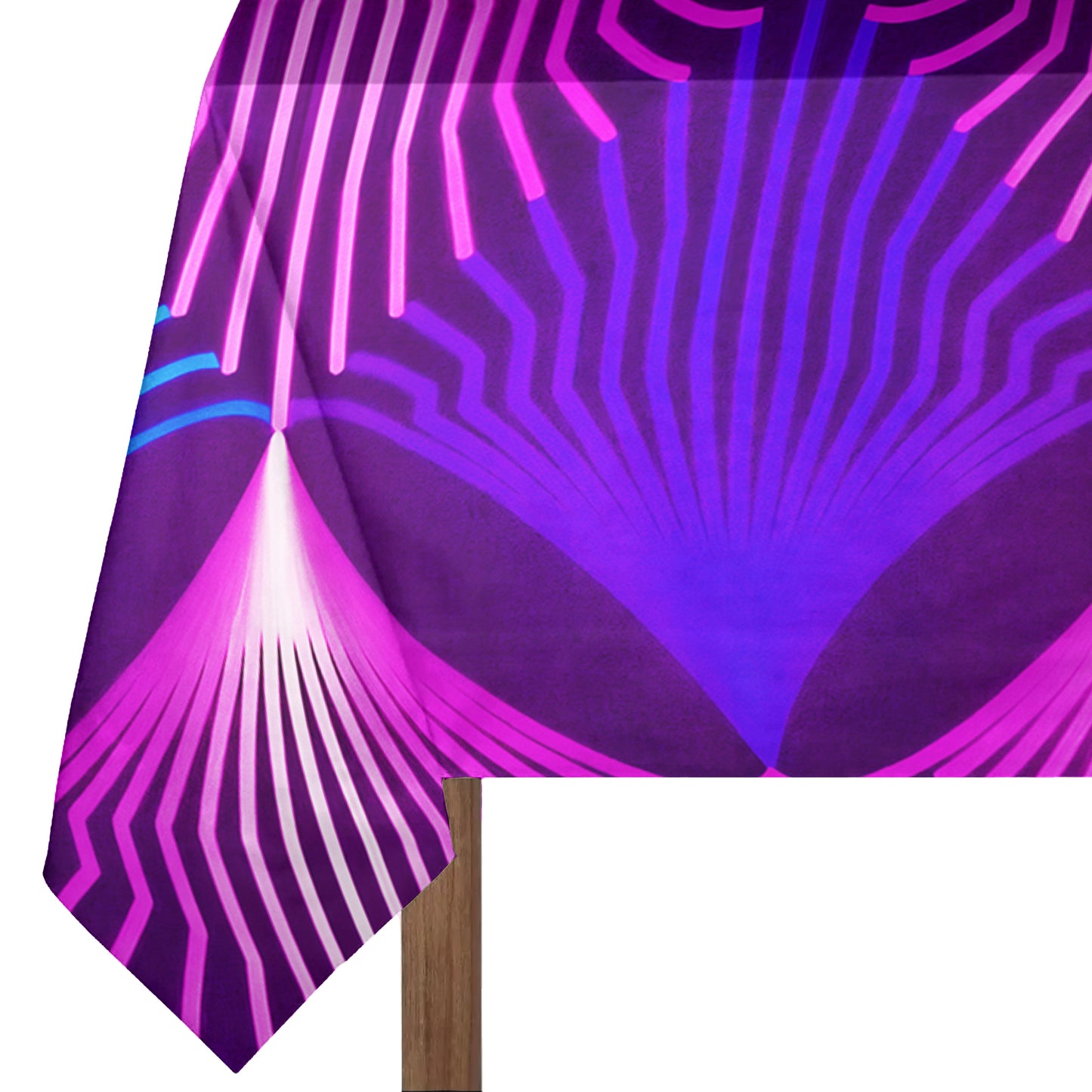 Static Violet Rectangle Tablecloth