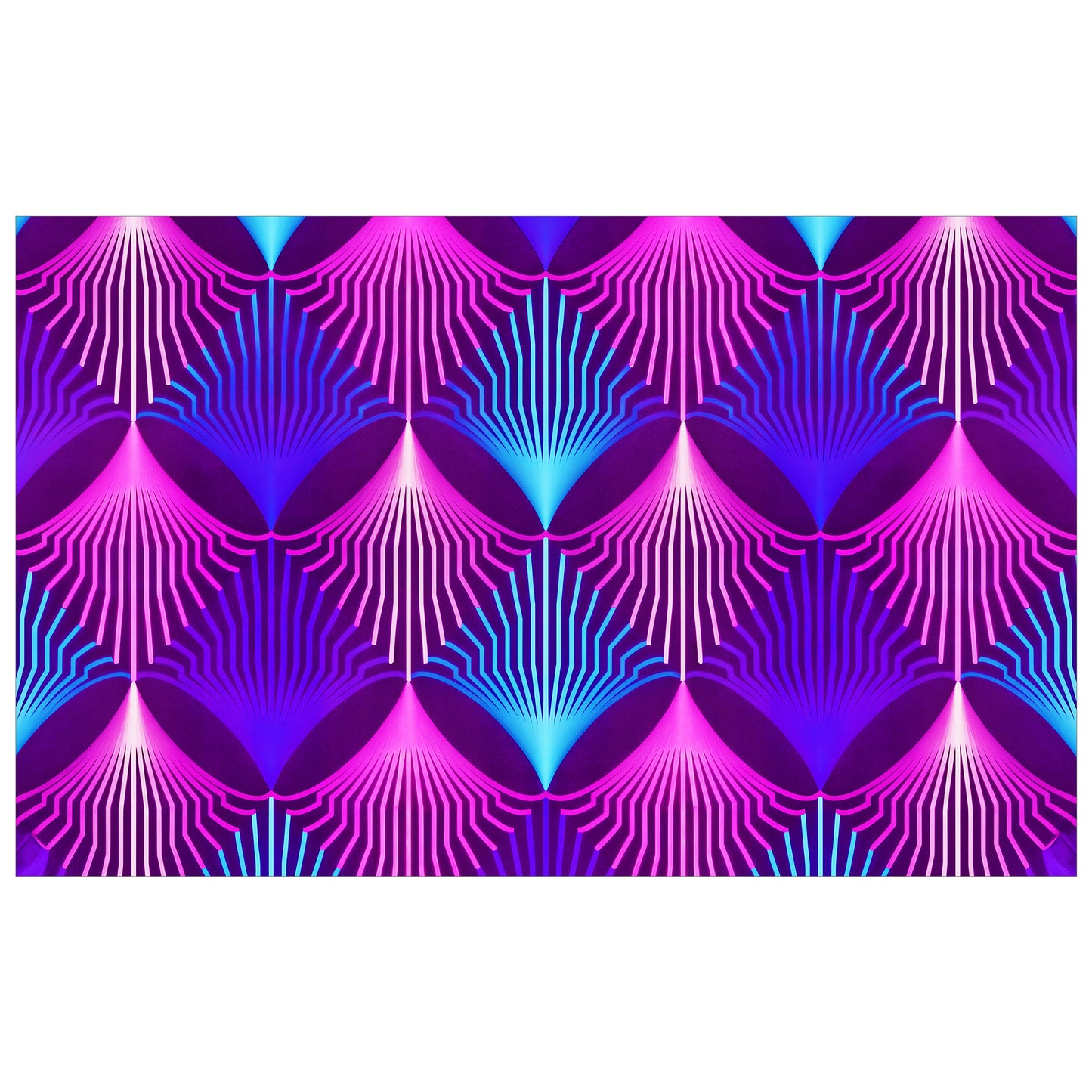 Static Violet Rectangle Tablecloth