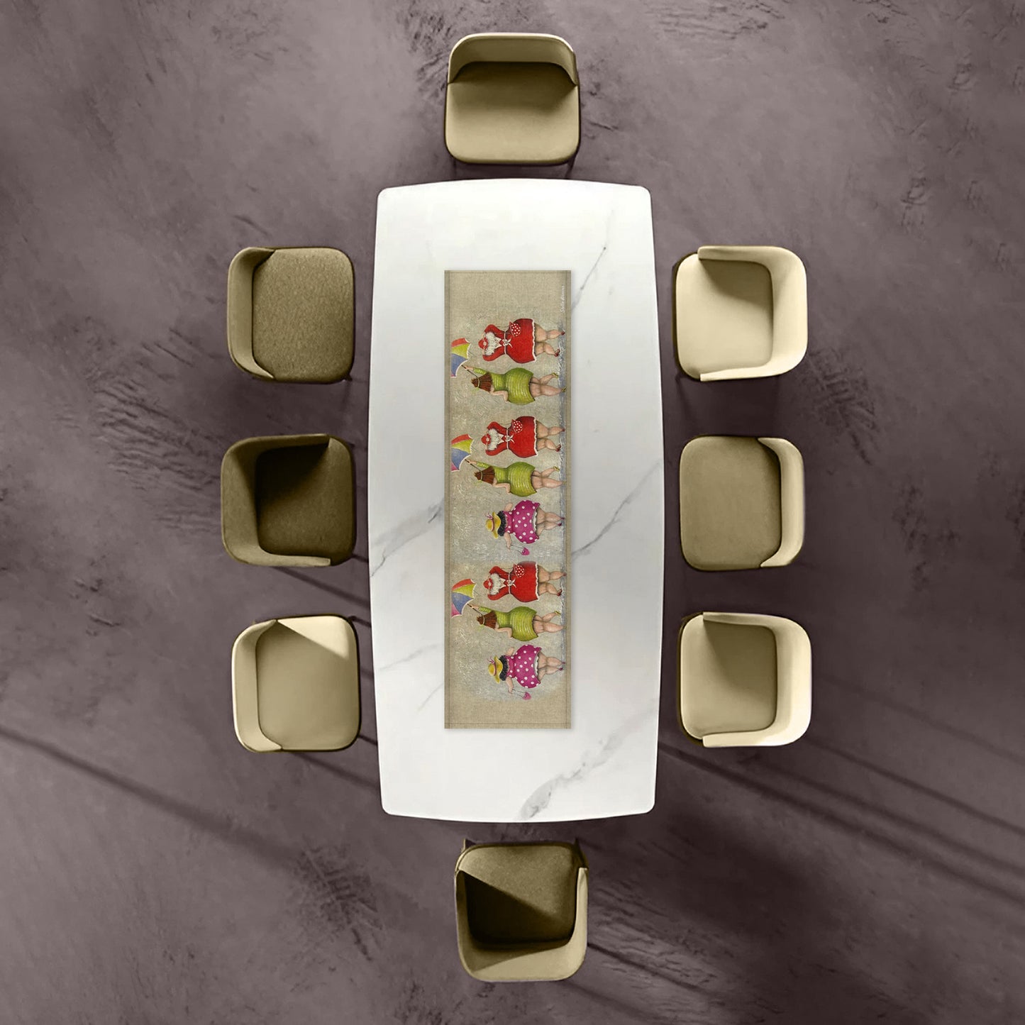 Fat Ladies By Stella Bruwer 160cm Table Runner
