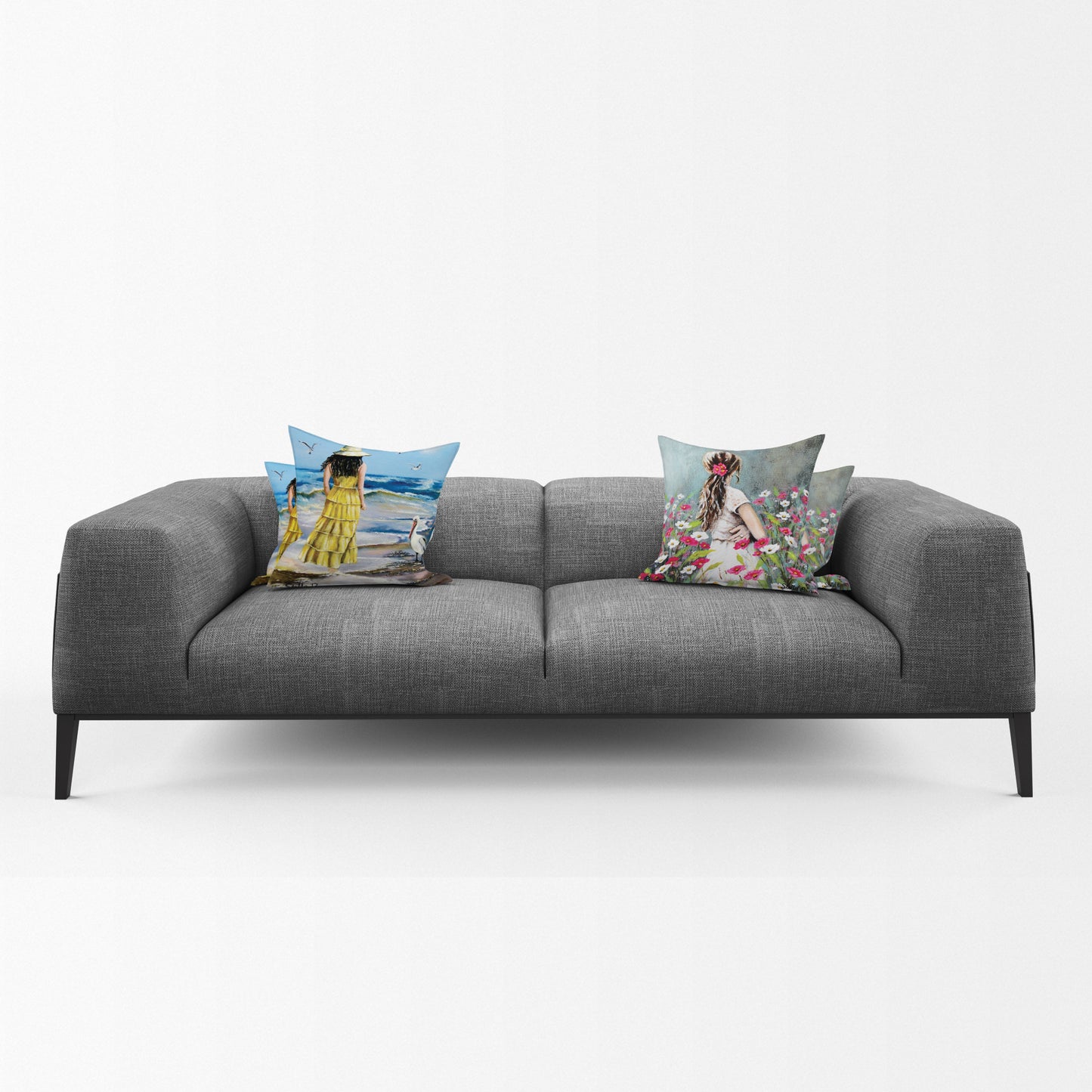 Painted Ladies Luxury Scatter Covers By Stella Bruwer (Set of 4)