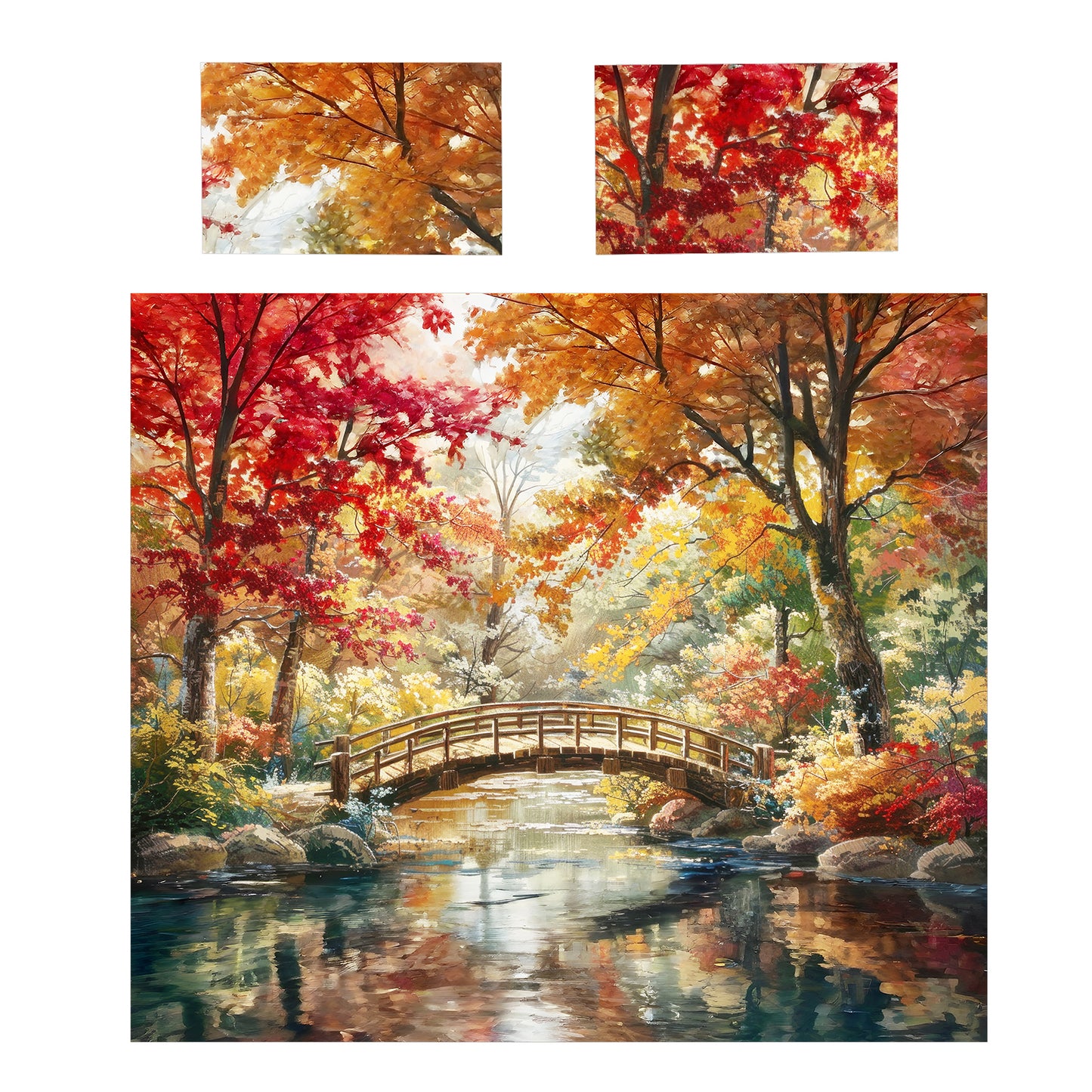 Stillness Beneath the Bridge Duvet Cover Set