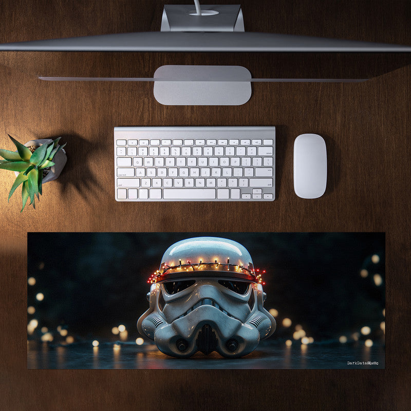 Stormy Christmas Large Desk Pad by Wikus Schalkwyk