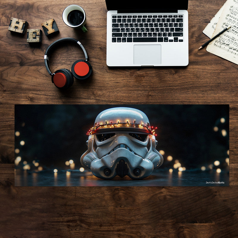 Stormy Christmas Large Desk Pad by Wikus Schalkwyk