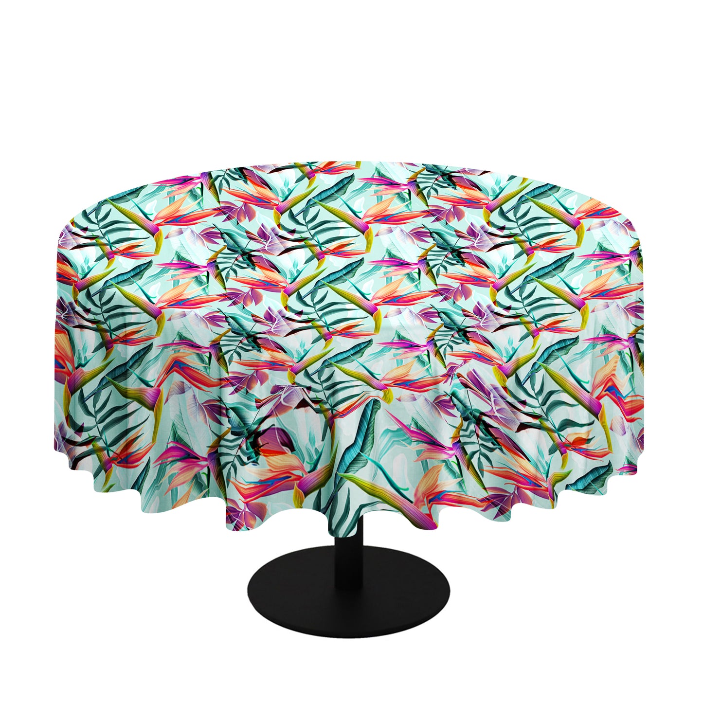 Stunning Strelitzia Round Tablecloth