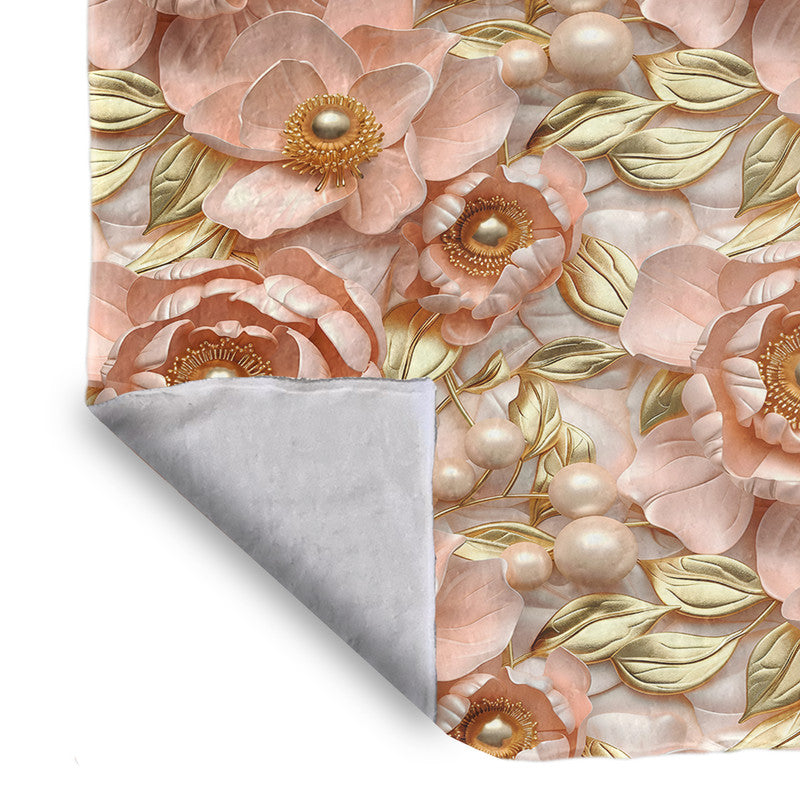 Subtle Peach Light Bed Throw