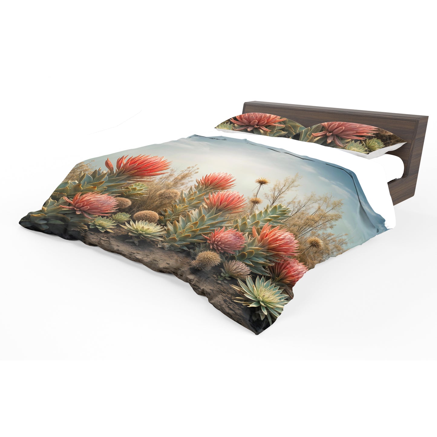 Succulent Metamorphosis Duvet Cover Set