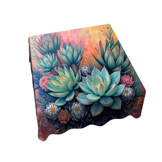 Succulent Mirage Square Tablecloth