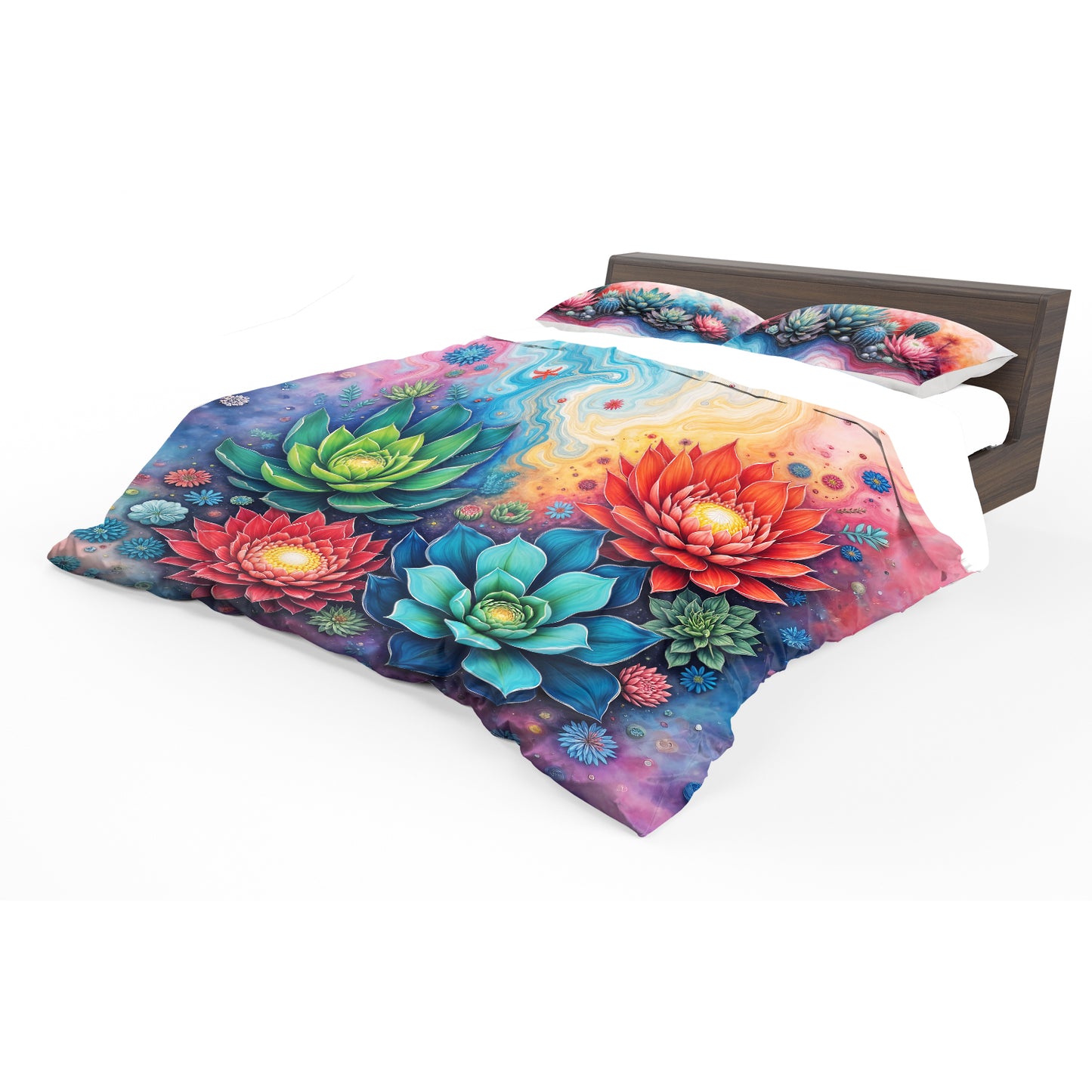 Succulent Protea Dreams Duvet Cover Set