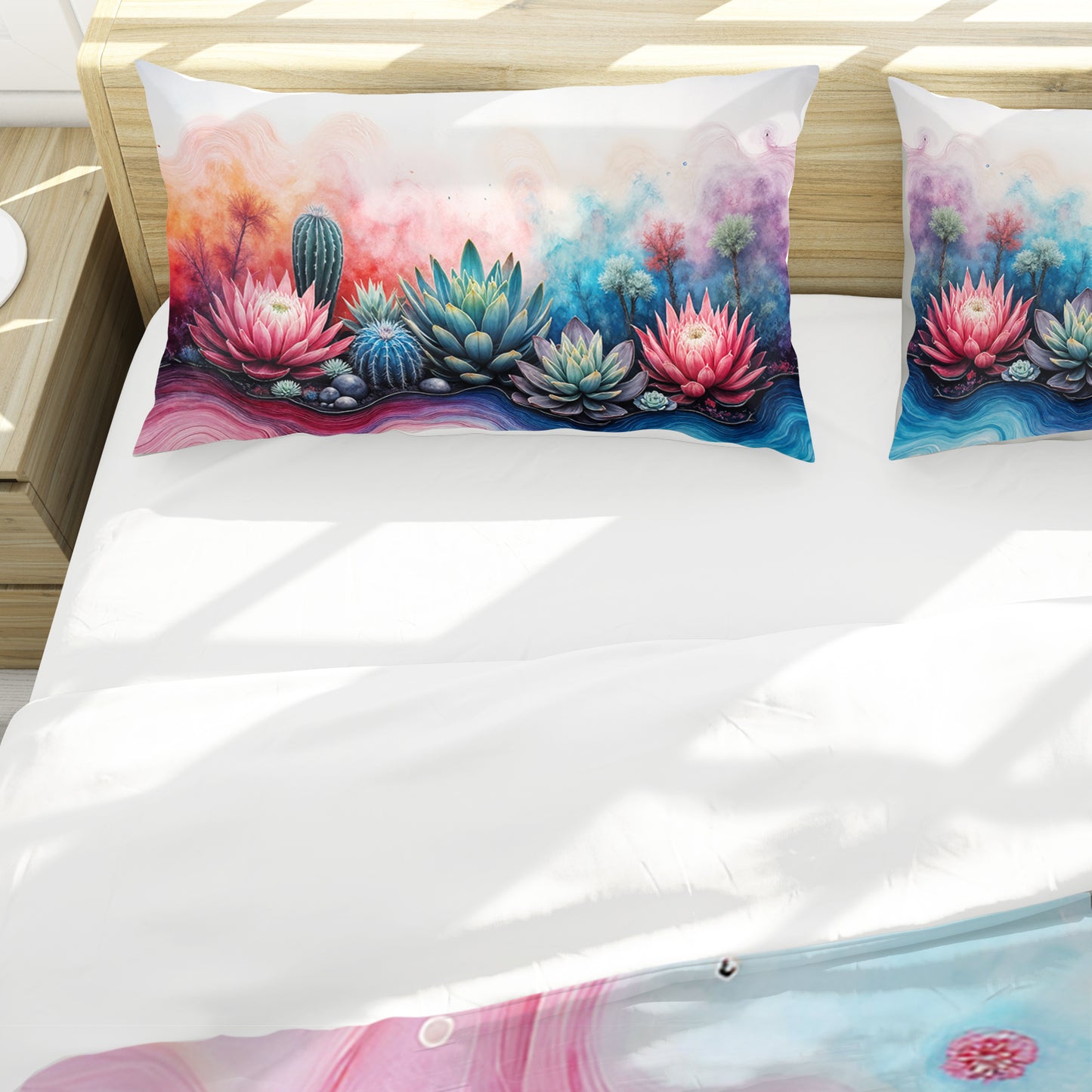 Succulent Protea Dreams Duvet Cover Set