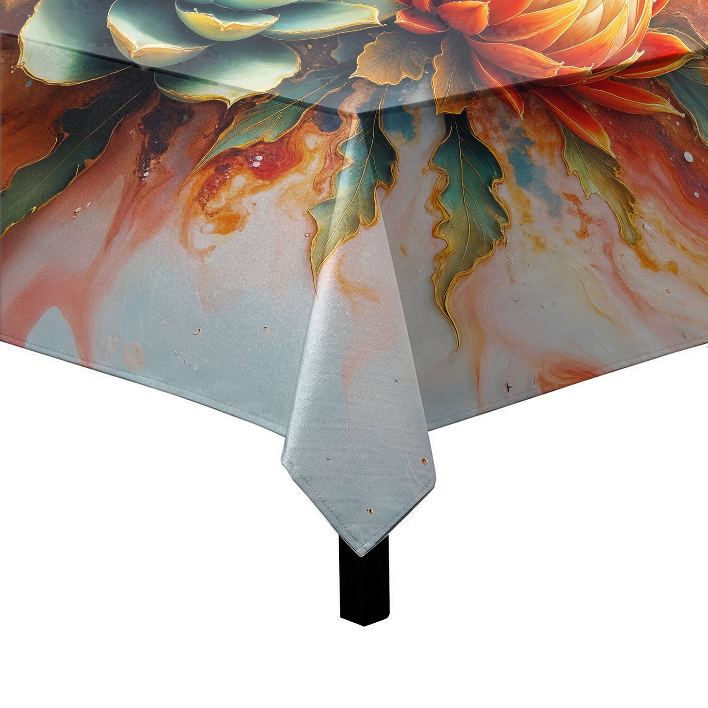 Succulent Protea Nebula Square Tablecloth