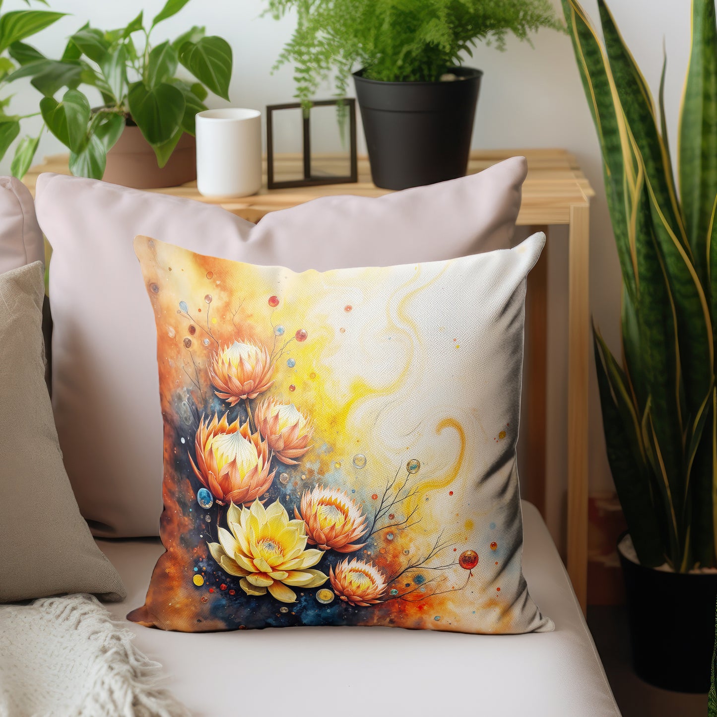 Succulent Protea Sun Burst Luxury Scatter