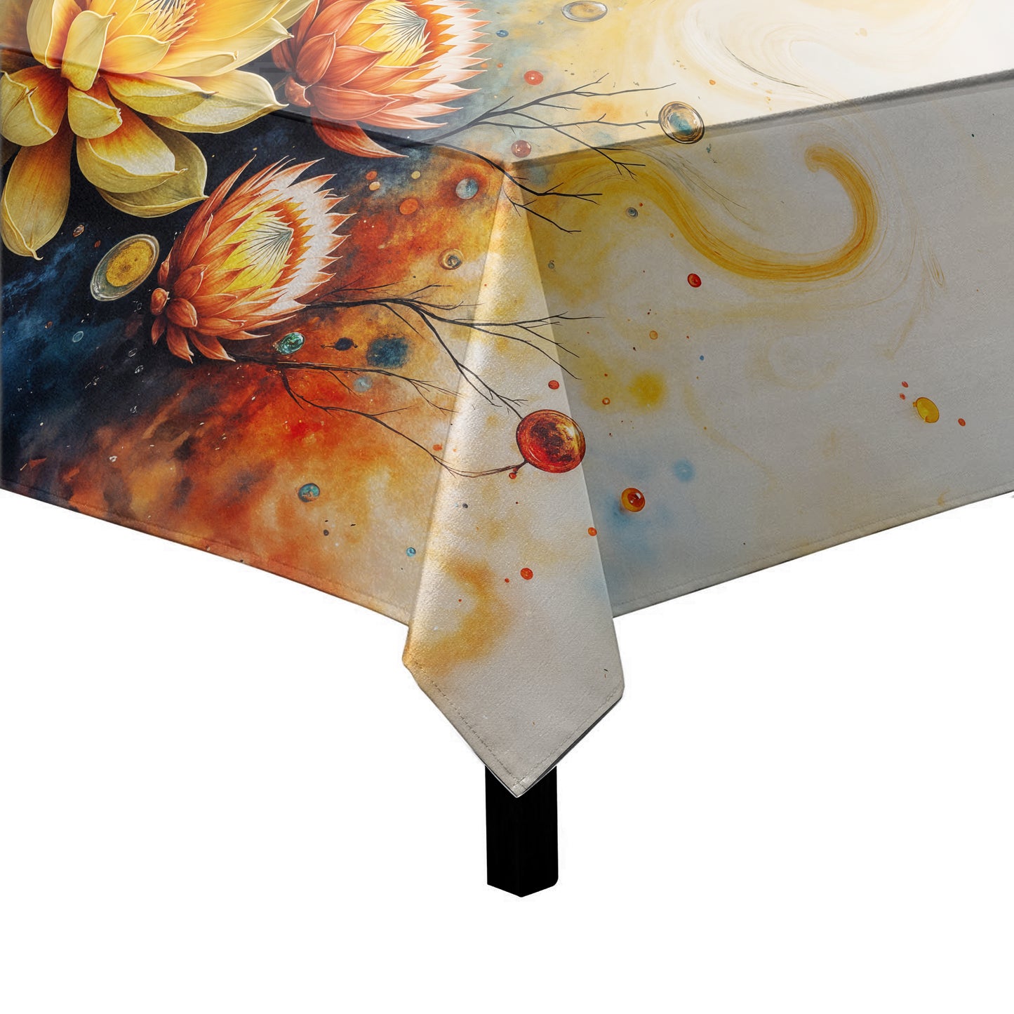 Succulent Protea Sun Burst Square Tablecloth