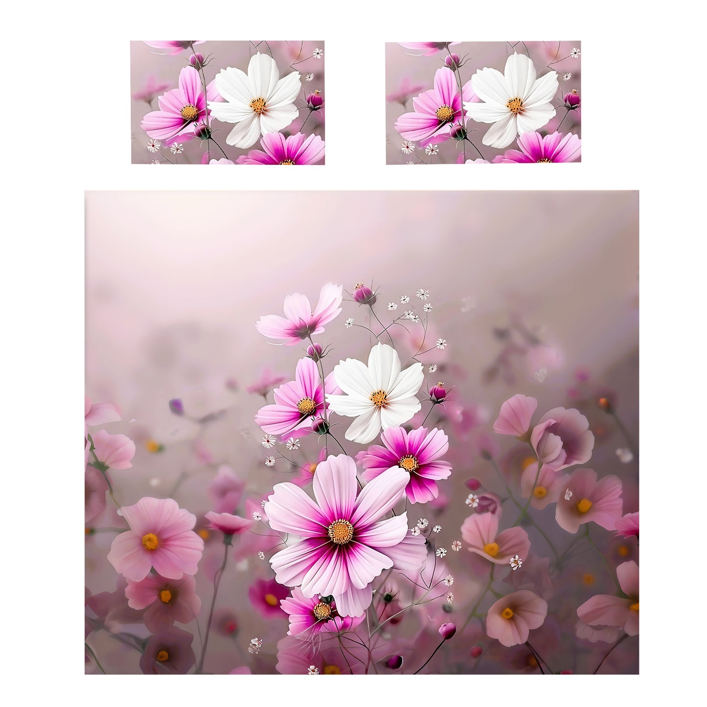 Sugar Pink Blossom Duvet Cover Set