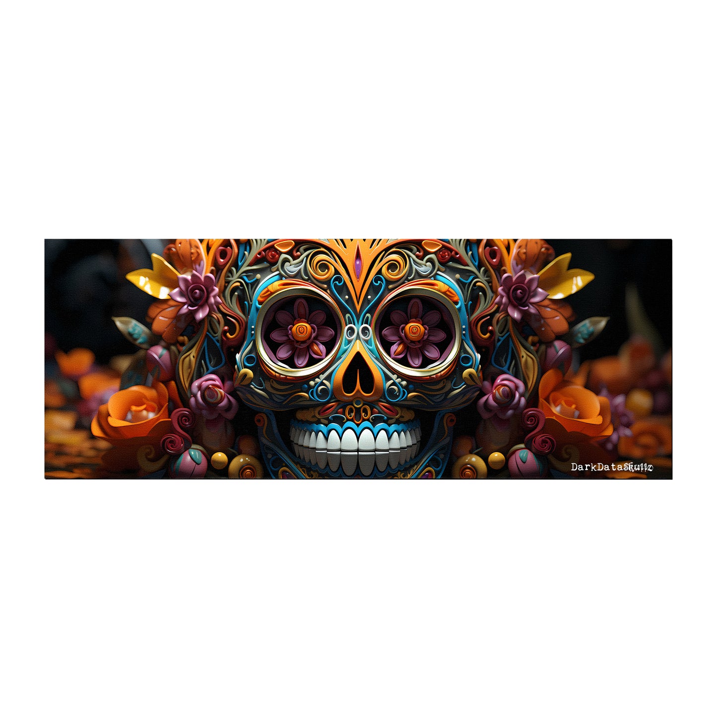 Sugarskull by Wikus Schalkwyk Large Desk Pad