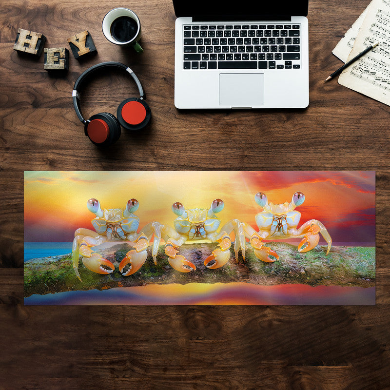 Summer Crab Large Desk Pad