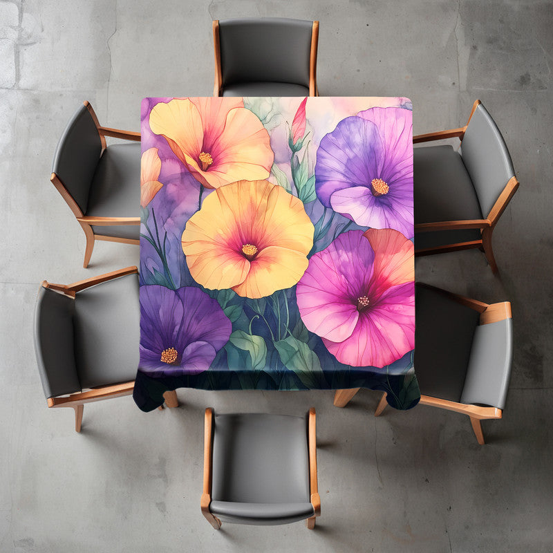 Summer Flowers Square Tablecloth by Wikus Schalkwyk