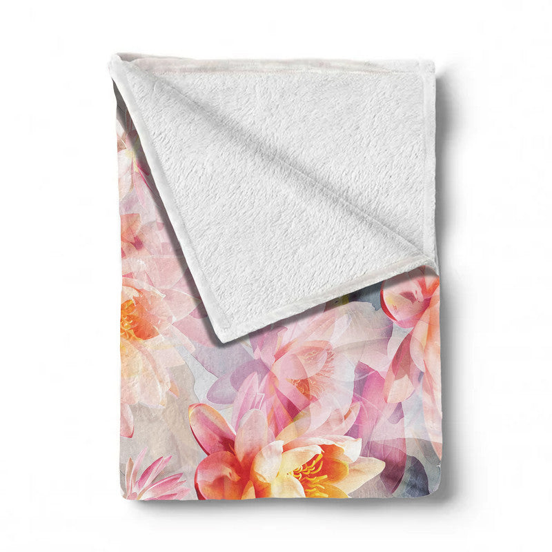 Summer Lilies Light Weight Fleece Blanket