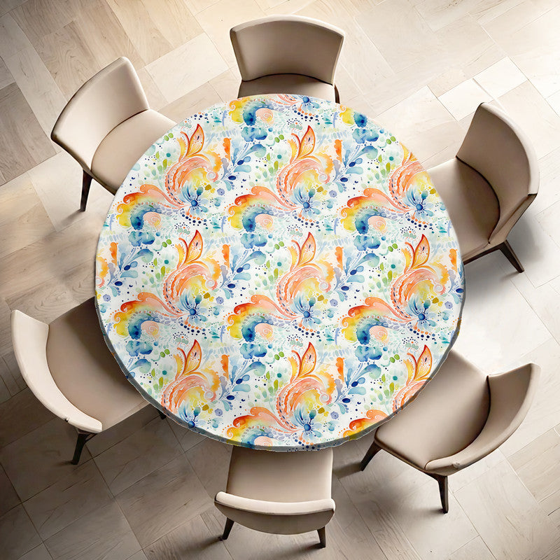 Summer Splash Round Tablecloth
