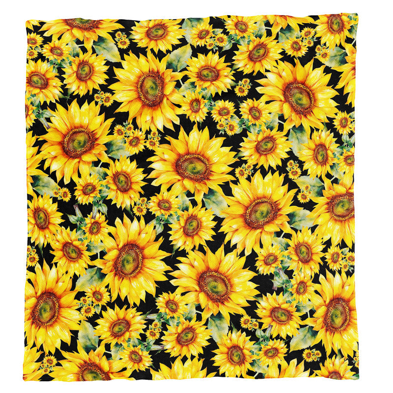 Sunflower Bushes Light Weight Fleece Blanket By Mark Van Vuuren