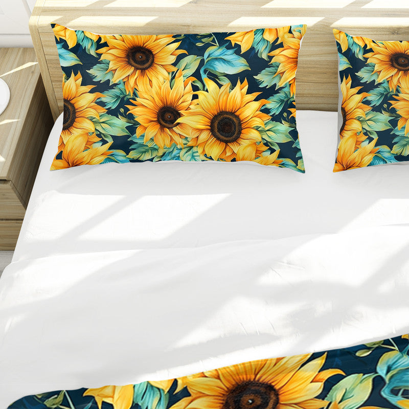 Sunflower Field Duvet Cover Set
