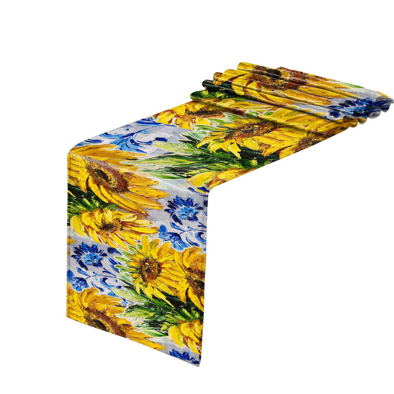 Sunflower Harmony Table Runner by Juanette Menderoi