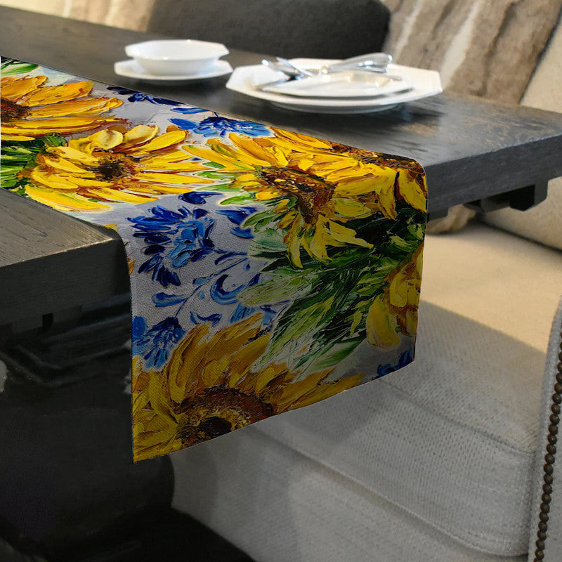 Sunflower Harmony Table Runner by Juanette Menderoi