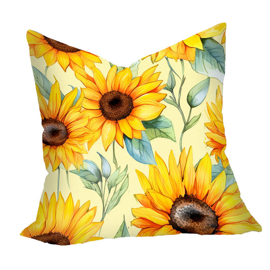 Sunflower On Yellow Luxury Scatter