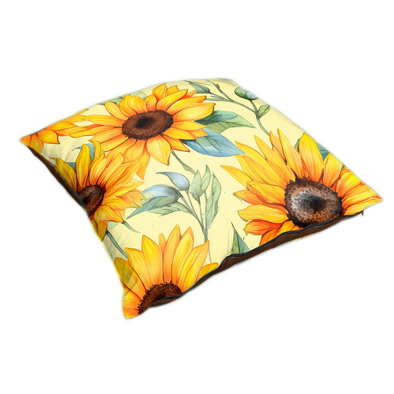 Sunflower On Yellow Luxury Scatter