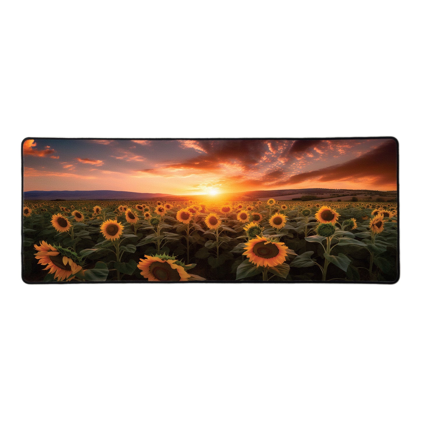 Sunflower Fields Large Desk Pad