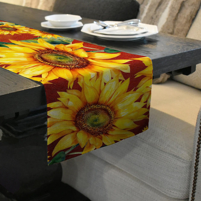 Sunshine Sunflowers Table Runner by Mark van Vuuren