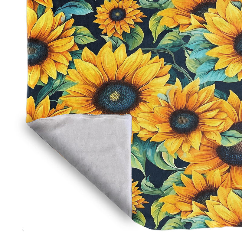 Sunny Fields Sunflower Light Bed Throw