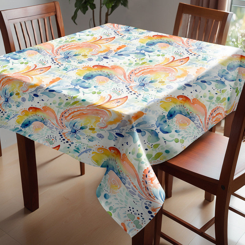 Sunny Leaves Square Tablecloth