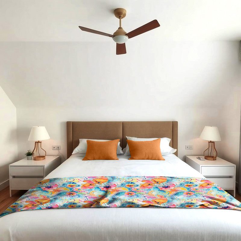 Sunny Paisley Light Bed Throw