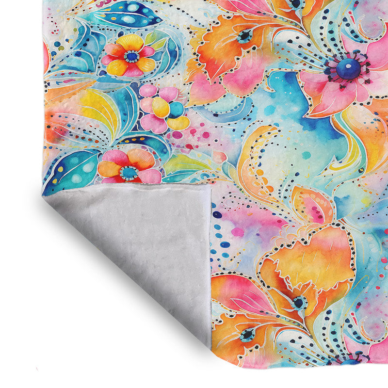 Sunny Paisley Light Bed Throw