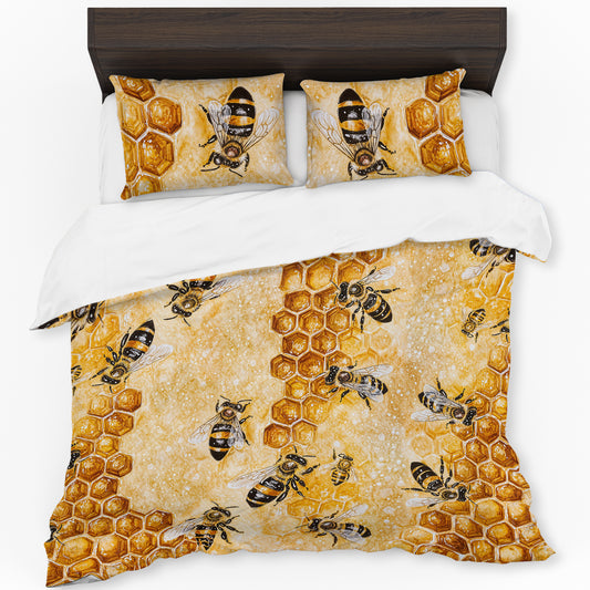 Sunny Bees Duvet Cover Set