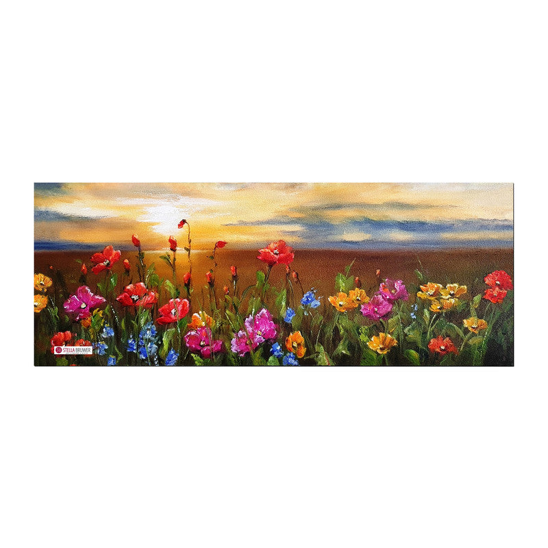 Sunset Flowers Desk Pad by Stella Bruwer