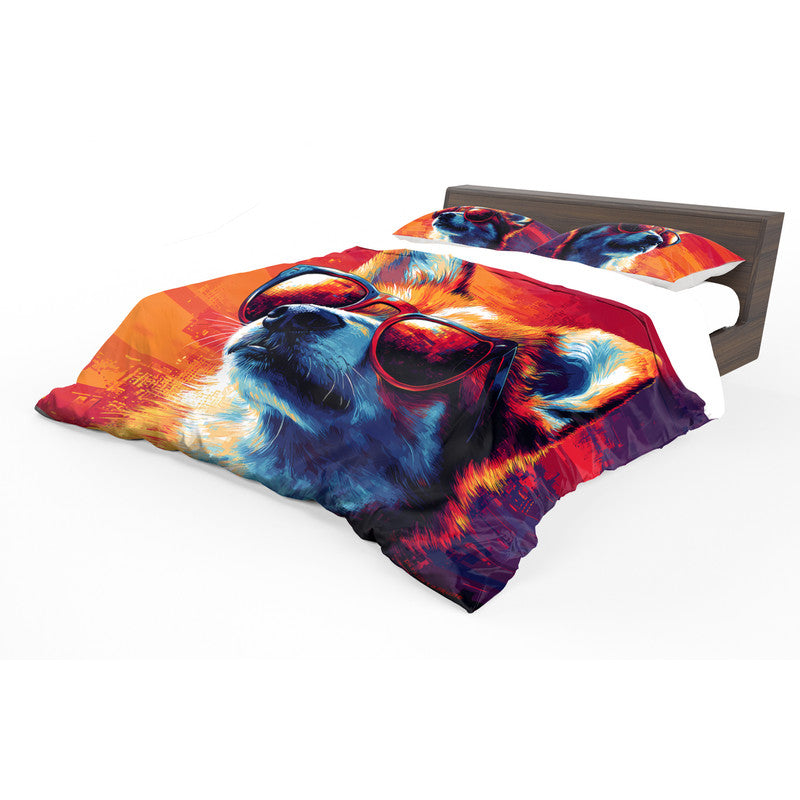 Sunset Shiba Duvet Cover Set by Wikus Schalkwyk