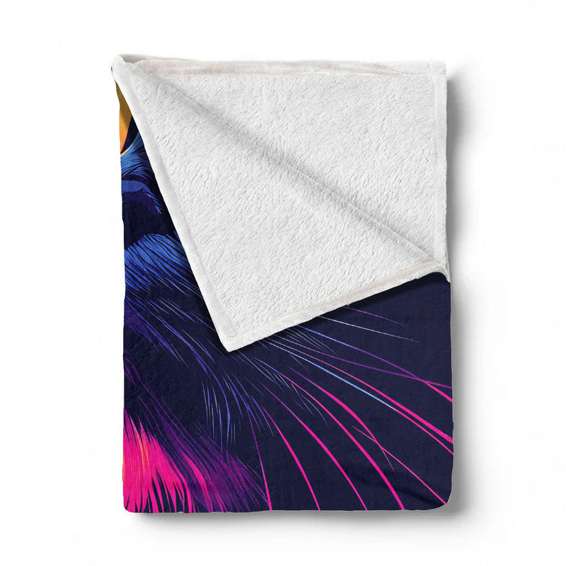 Sunset Whiskers Light Weight Fleece Blanket by Wikus Schalkwyk