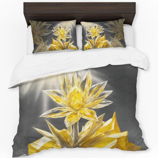 Sunshine Sparkle Blossom Duvet Cover Set by Nathan Pieterse
