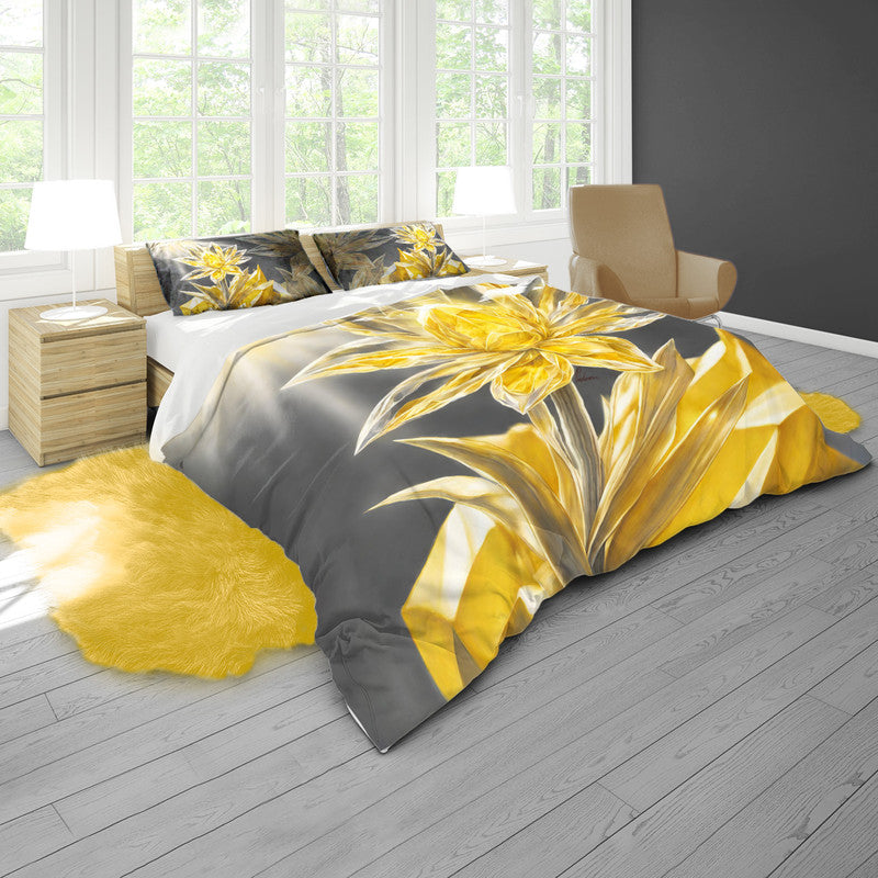 Sunshine Sparkle Blossom Duvet Cover Set by Nathan Pieterse
