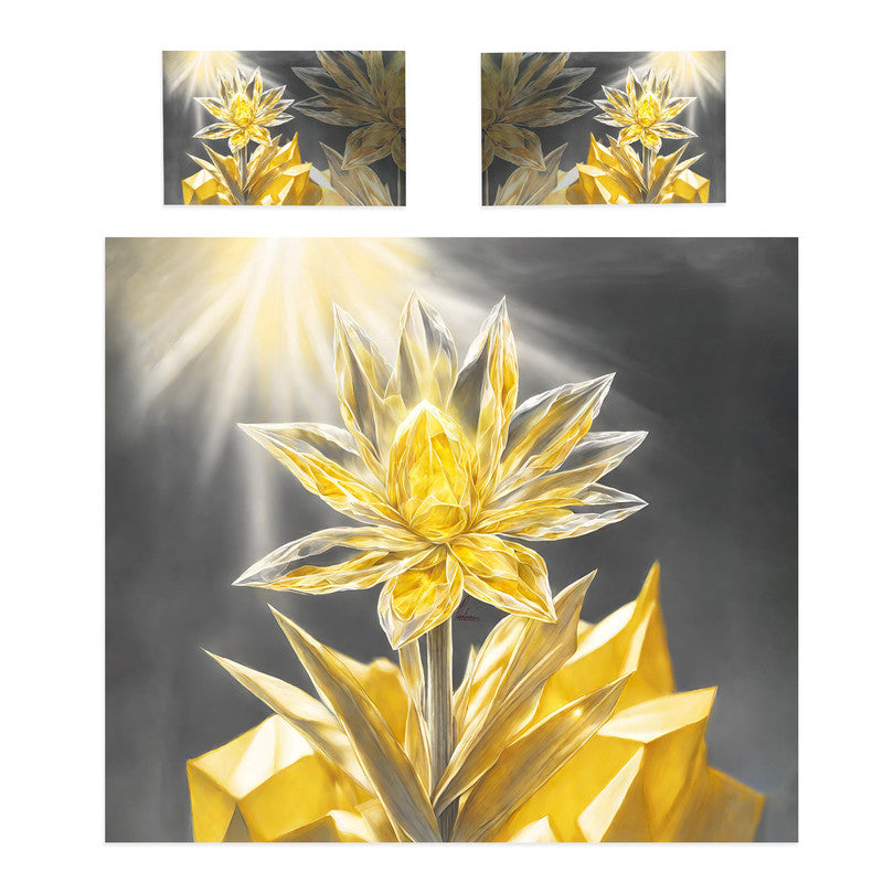 Sunshine Sparkle Blossom Duvet Cover Set by Nathan Pieterse