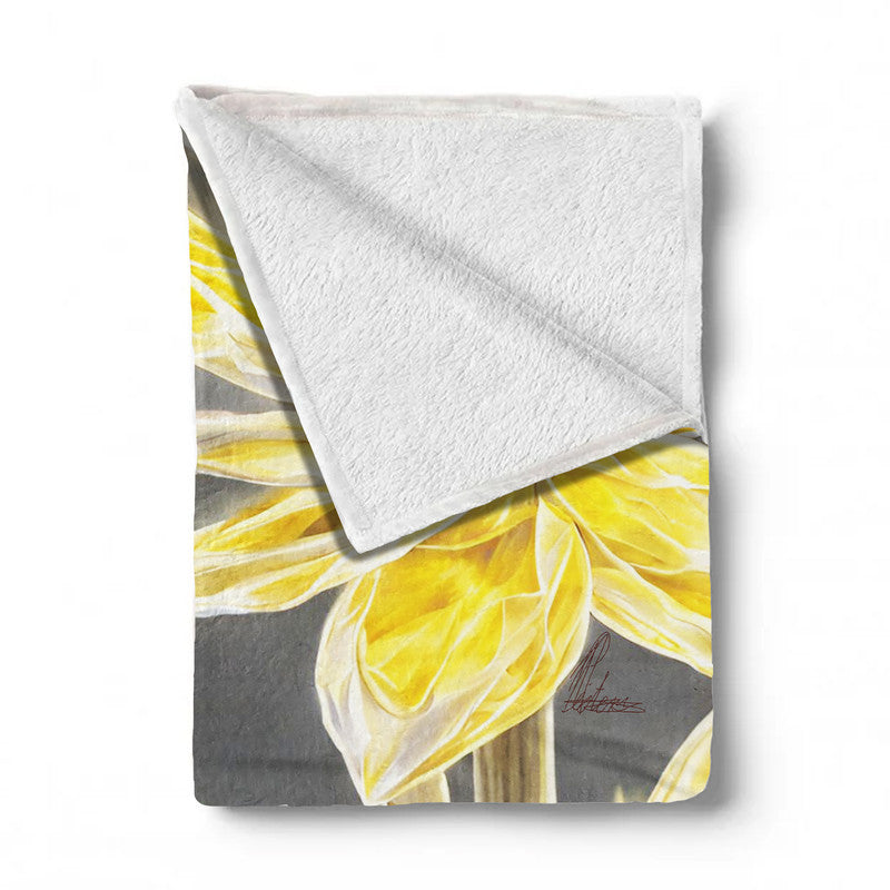 Sunshine Sparkle Blossom Light Weight Fleece by Nathan Pieterse