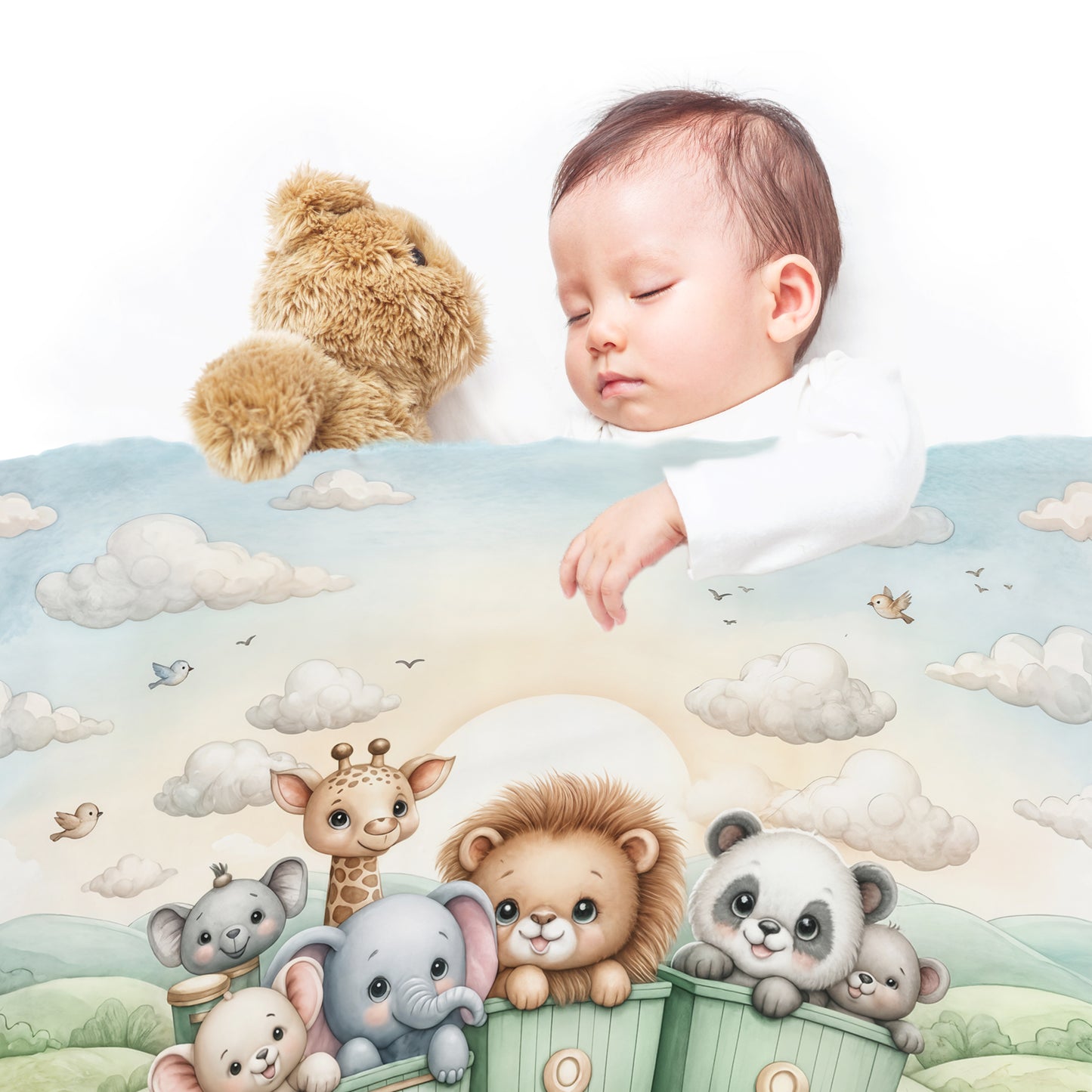 Sunshine Express Baby Fleece Blanket