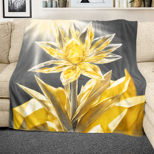 Sunshine Sparkle Blossom Light Weight Fleece by Nathan Pieterse