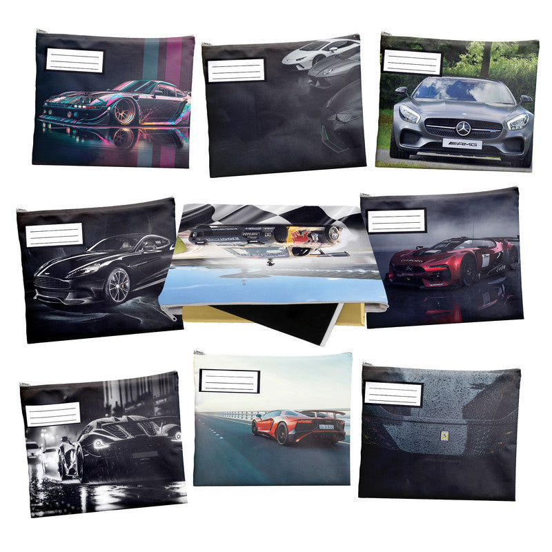 Supercars Subject Savvy Book Bags Set 9