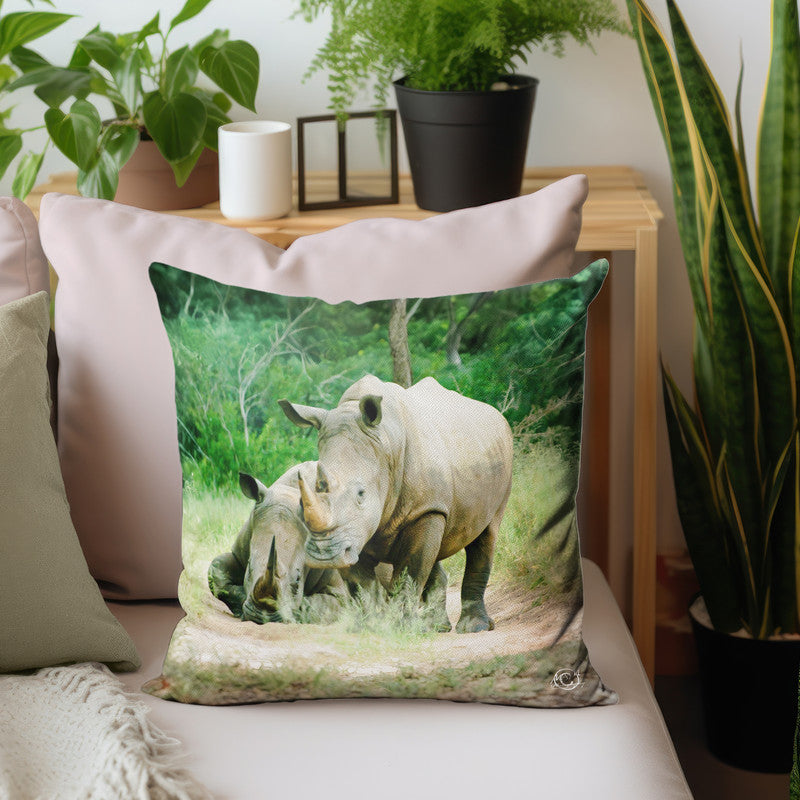 Supporting Rhinos Luxury Scatter by Ferdie Muller