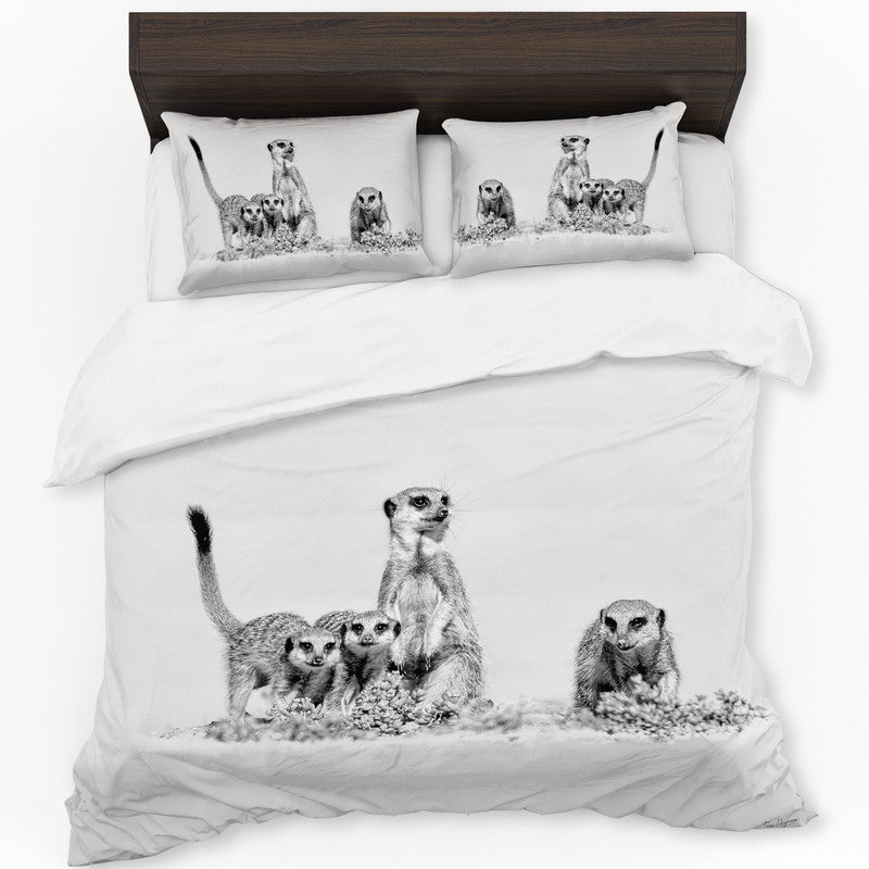 Suricate Stokstert Meerkat By Fanie Heymans Duvet Cover Set