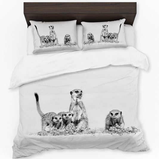 Suricate Stokstert Meerkat By Fanie Heymans Duvet Cover Set